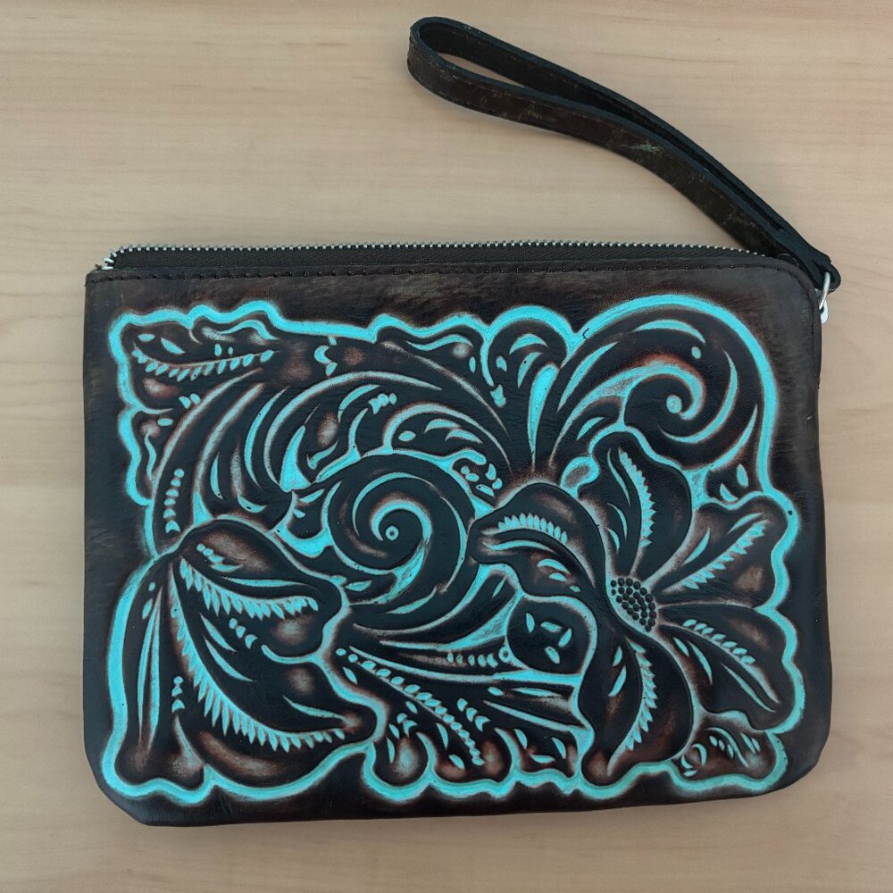 Patricia Nash - Cassini Wristlet in Tooled Turquoise